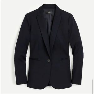 J Crew Parke Blazer in Bi-stretch Cotton - Navy Blue -  Size 2